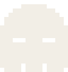 Kibo, a small pixel ghost, blinking